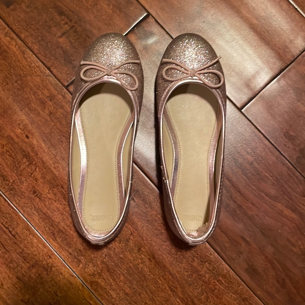 Gymboree Pink Sparkle Ballet Shoes Size 2